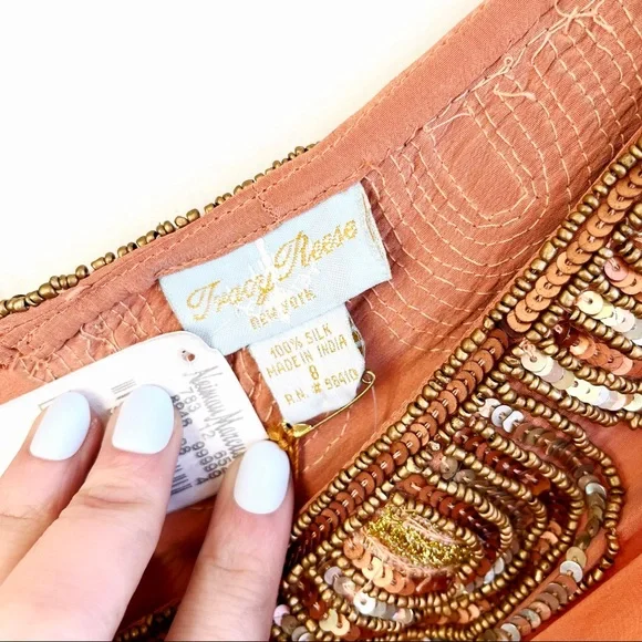 Tracy Reese Beaded Silk Tank Blouse NWT - Picture 9 of 14